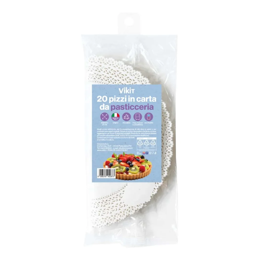 Pizzi Pasticceria Carta Bianca ø 28 cm 20 pz DT