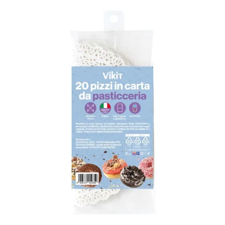 Pizzi Pasticceria Carta Bianca ø 20 cm 20 pz DT