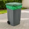 Bidone Carrellato Ottanta Verde 80 lt MOBIL PLASTIC