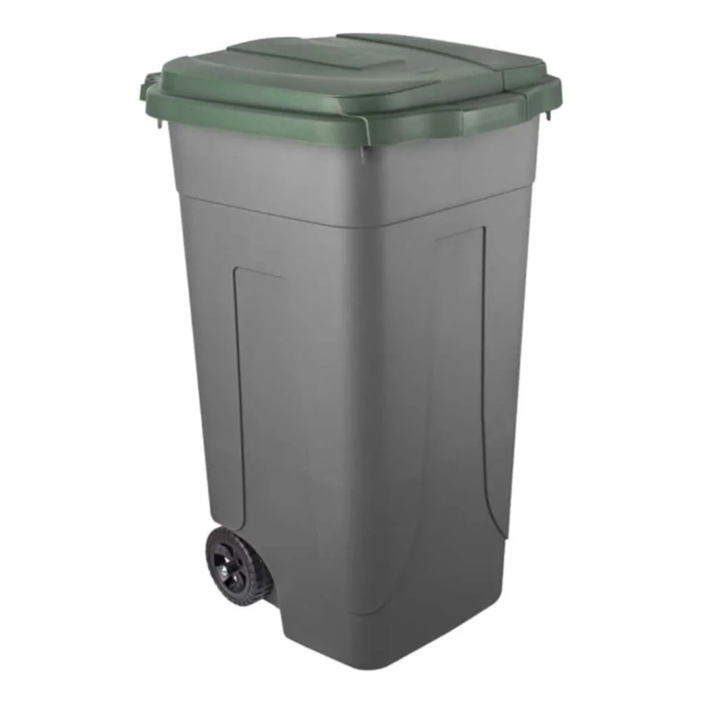 Bidone Carrellato Ottanta Verde 80 lt MOBIL PLASTIC