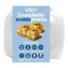 Vaschette Scaldapronto con Coperchio 750 ml 3 pz DT
