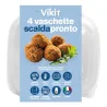 Vaschette Scaldapronto con Coperchio 375 ml 4 pz DT