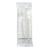 Bis Trasparenti Forchetta Coltello Tovagliolo 2 veli GOLD PLAST