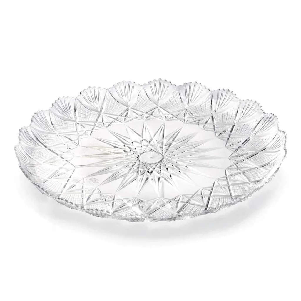 Vassoi Rotondi Stella Cristallo in Plastica MPM