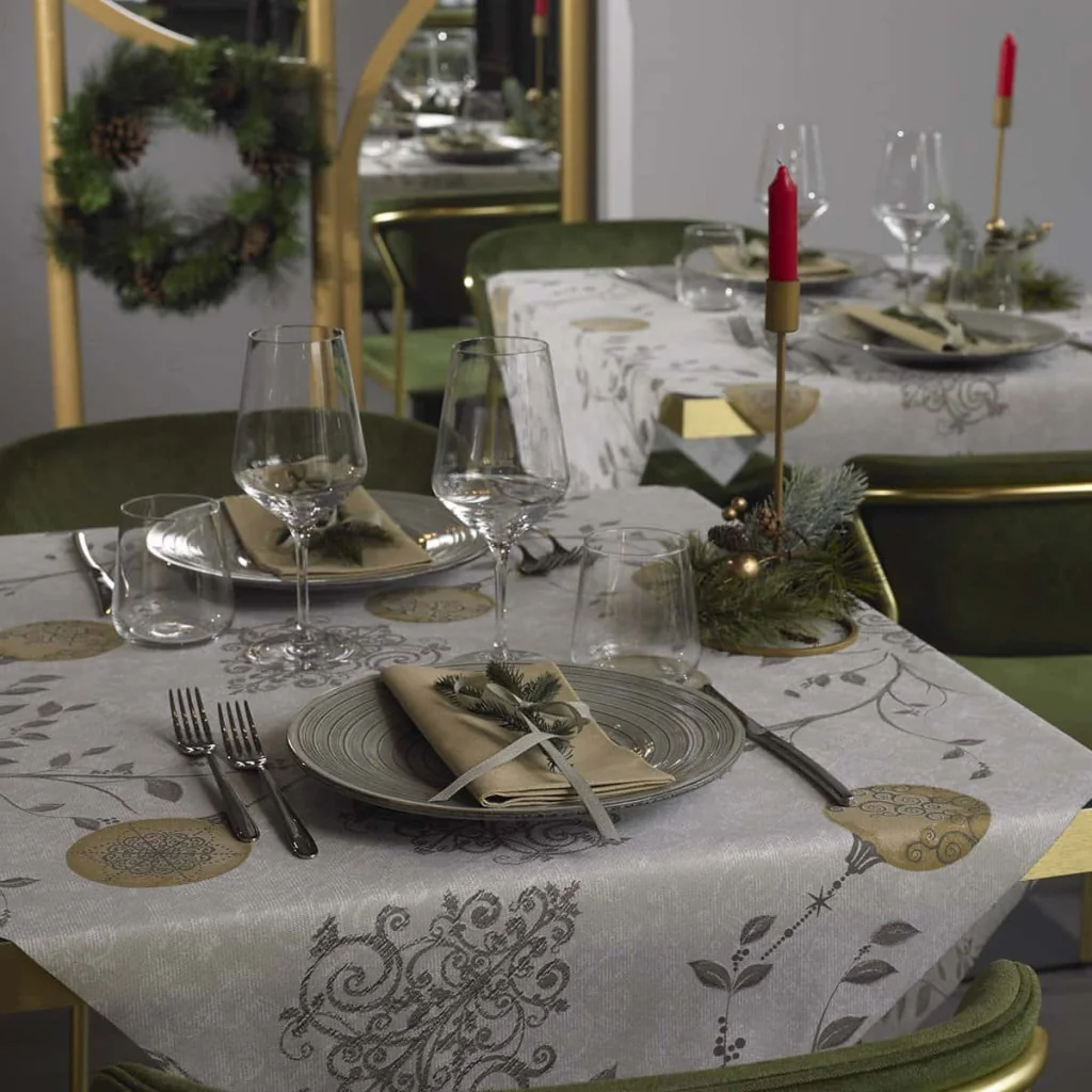 Tovaglia Spunlaid Simphony Oro 100x100 cm 5 pz VENTIDUE