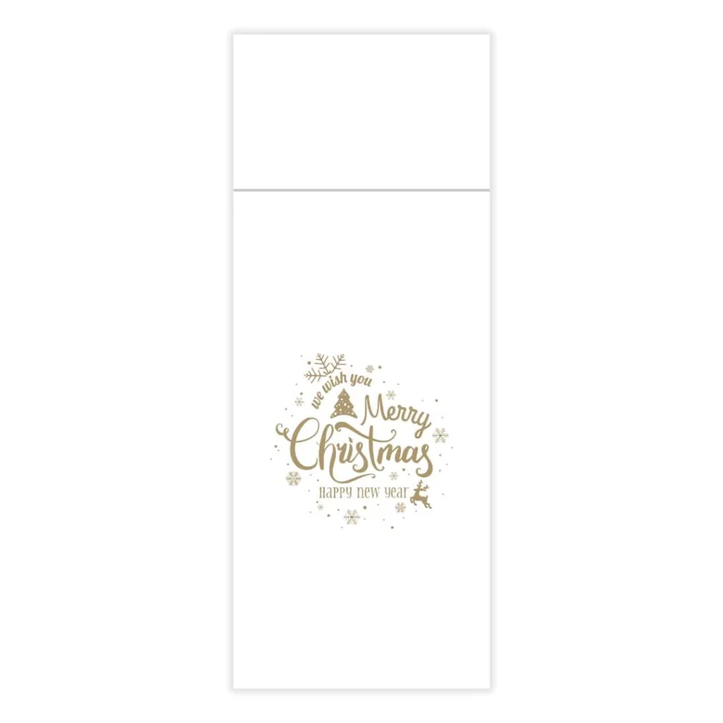 Tovagliolo Spunlaid Pocket Wish Bianco 36x46 cm VENTIDUE