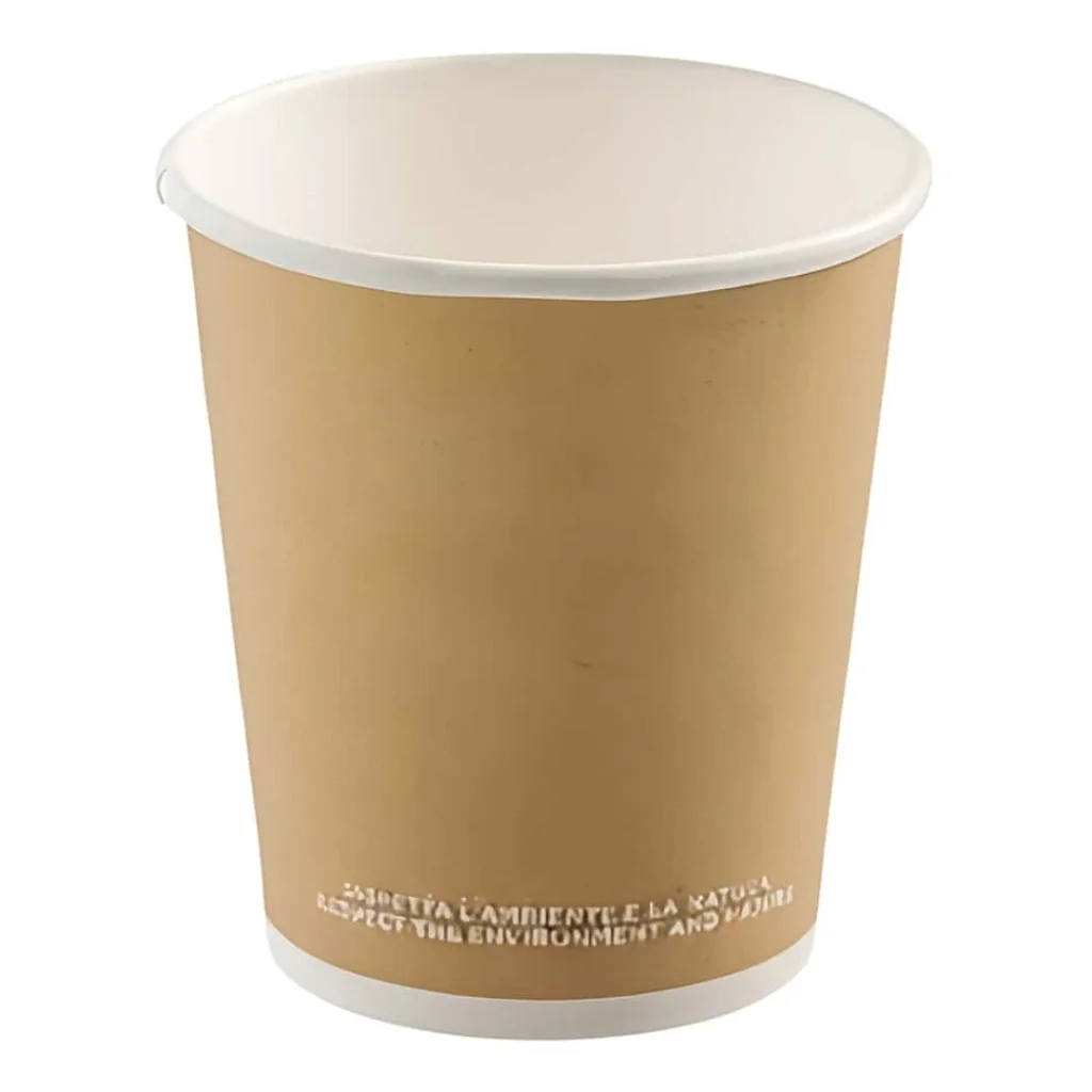 Bicchiere Caffè Carta Avana 90 ml 50 pz WEBIO