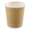 Bicchiere Caffè Carta Avana 90 ml 50 pz WEBIO