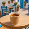 Bicchiere Caffè Carta Avana 90 ml 50 pz WEBIO