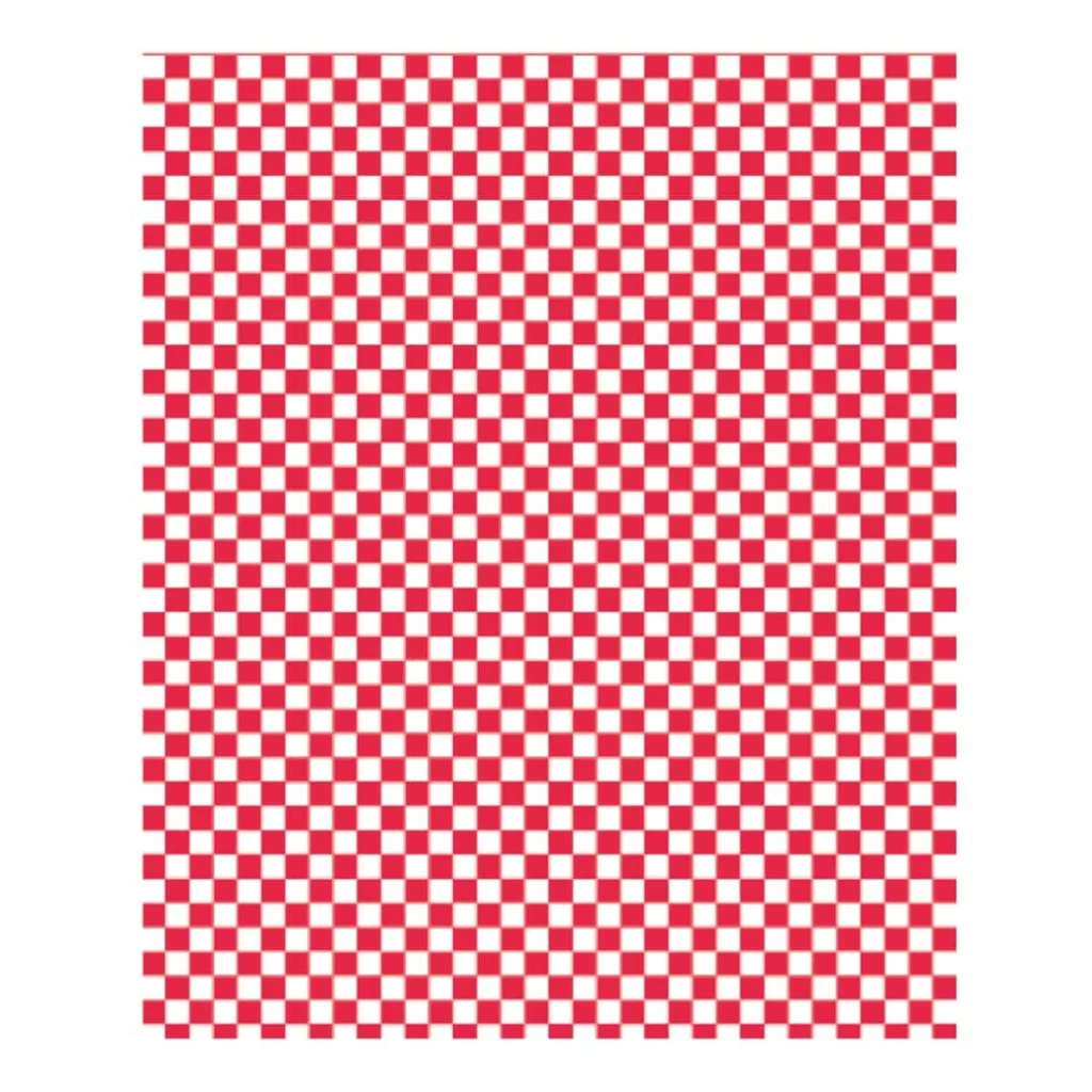 Carta Antigrasso Scacchi Rossi 31x38 cm 1000 pz GARCIA DE POU