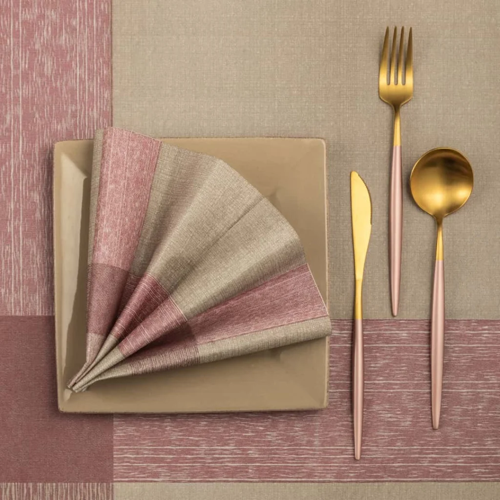 Tovaglie Airlaid Osteria Bordeaux 100x100 cm 20 pz RO.IAL