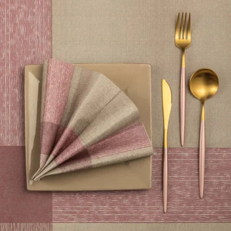 Tovaglie Airlaid Osteria Bordeaux 100x100 cm 20 pz RO.IAL