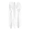 Tris Trasparenti Lux Forchetta/Coltello/Cucchiaio 500 pz DT