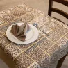 Tovaglia Carta Accoppiata Maiolica Marrone 100x100 cm 250 pz DT