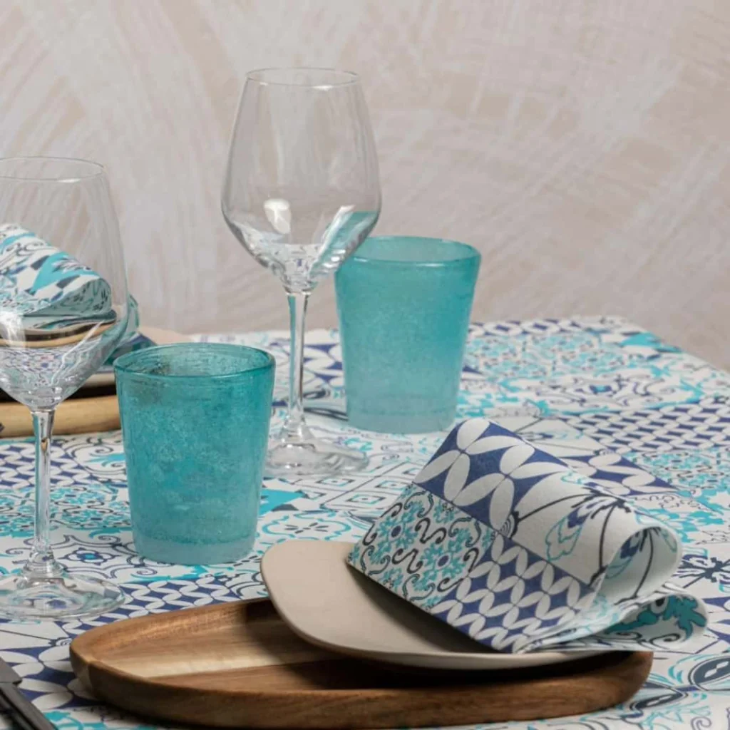 Tovaglie Panarea Azzurre Airlaid 100x100 cm 20 pz RO.IAL