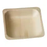 Piatto Piano Bio Legno Quadrato 14x14x2,5 cm 24pz LEONE
