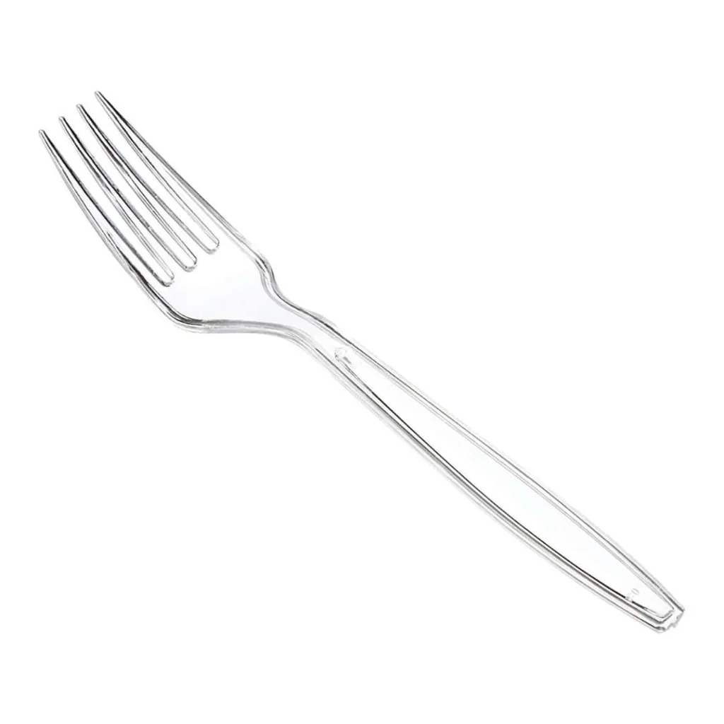 Forchette Tavola Plastica Trasparenti 50 pz DT