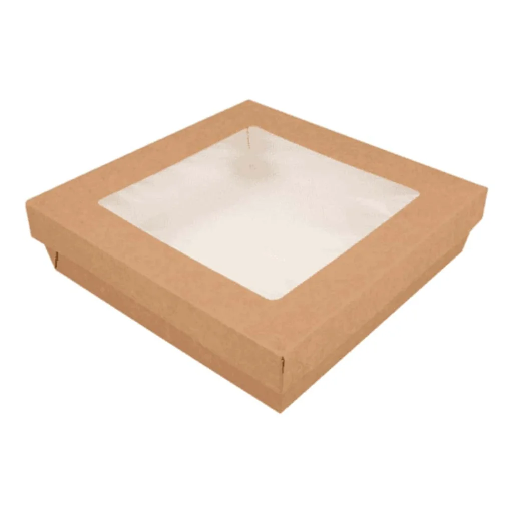 Box Alimenti con Finestra Kraft 18x18x4 cm 50 pz GARCIA DE POU