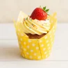 Pirottini Muffin Tulip Pois Gialli 50x50x72 mm 120pz ICA
