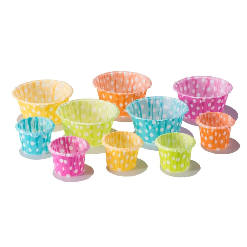 Pirottini Muffin Pois 4 Colori 50x63x36 mm 64pz ICA