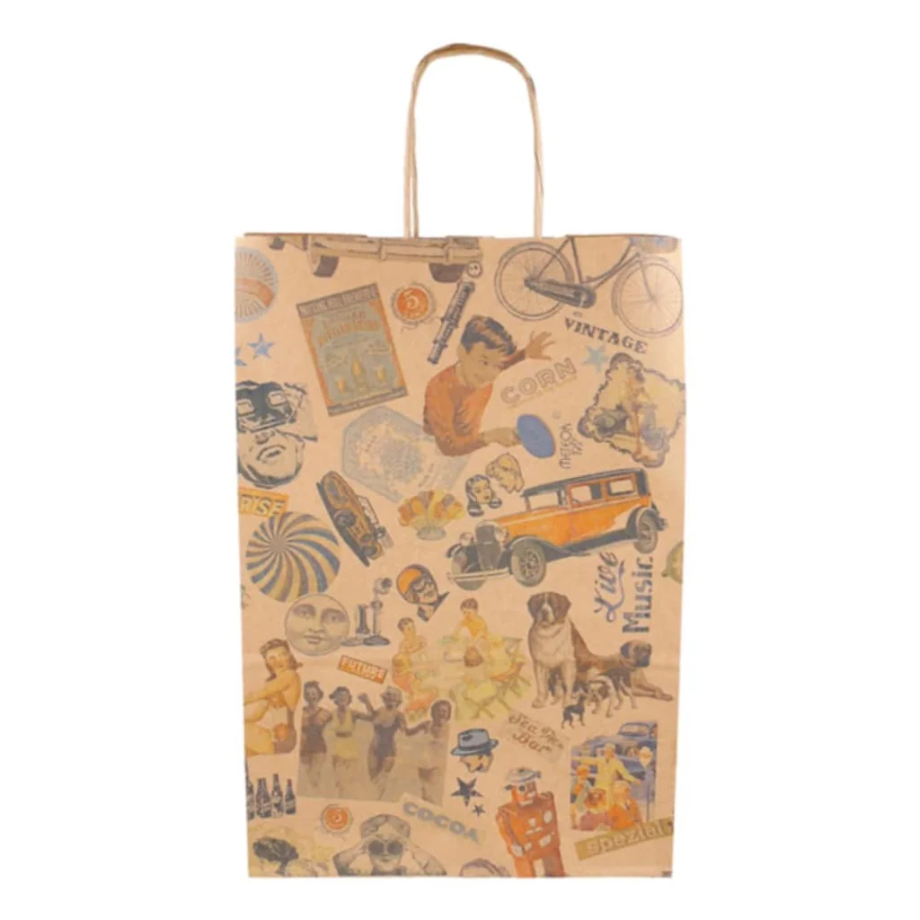 Sacchetti Sos Vintage Kraft con Manici 26+14x32 cm GARCIA DE POU