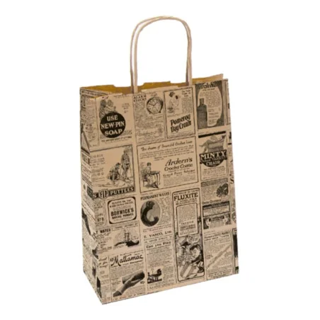 Sacchetti Sos Time Kraft con Manici 26+14x32 cm GARCIA DE POU