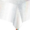 Tovaglia Iridescente Glit Argento 140x270 cm DT
