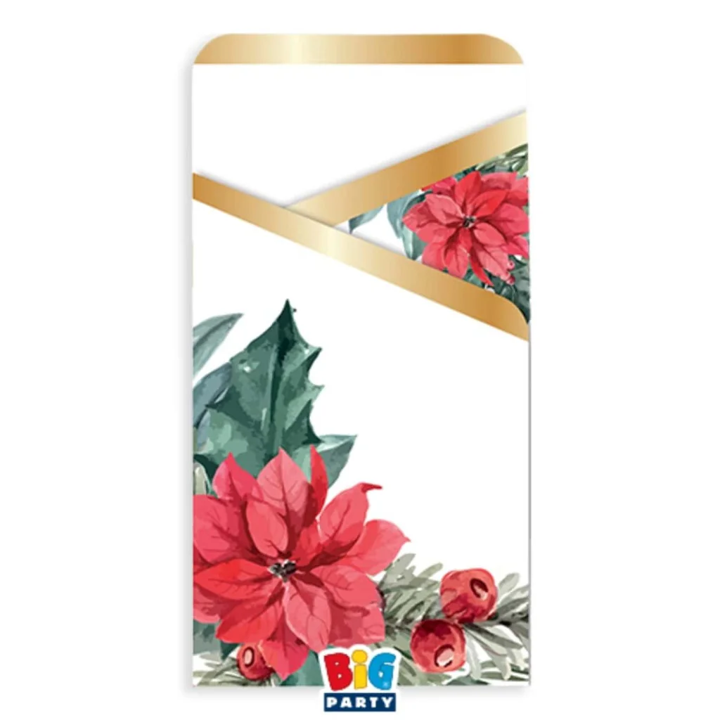 Portaposate Chic Poinsettia Natale BIG PARTY