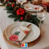 Portaposate Chic Poinsettia Natale BIG PARTY