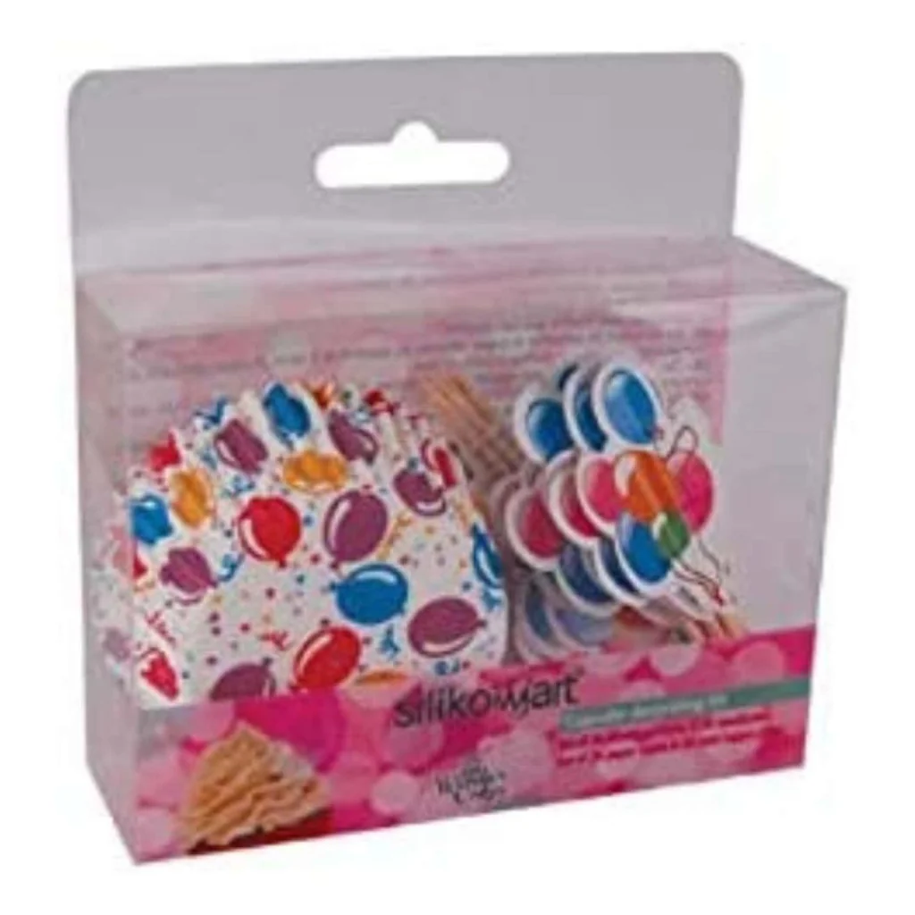 Set 24 Pirottini Carta con 24 Bandierine Ballon SILIKOMART