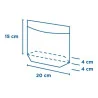 Sacchetti Avana con Finestra Adesiva 20x15 cm 100 pz GARCIA DE