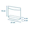 Sacchetti Avana con Finestra Adesiva 27x15 cm 100 pz GARCIA DE