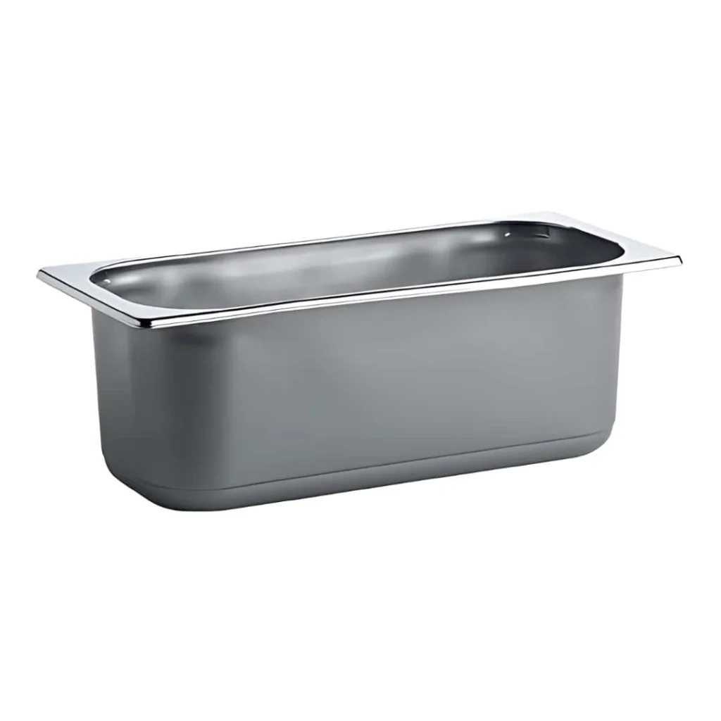 Set 5 Sorbettiere Grigie 360x165 mm 4,75 lt ERREMME