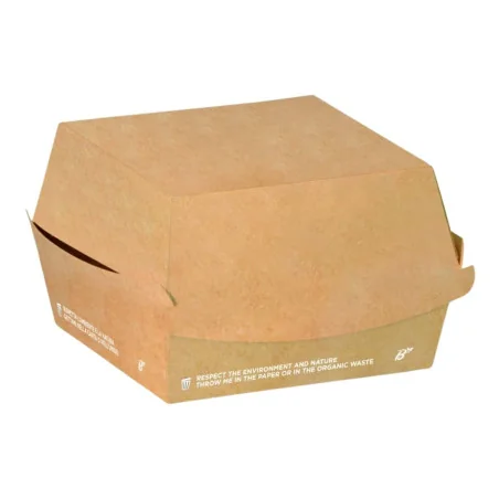 Porta Panino Hamburger Carta Avana 12x12 cm 50 pz SDG