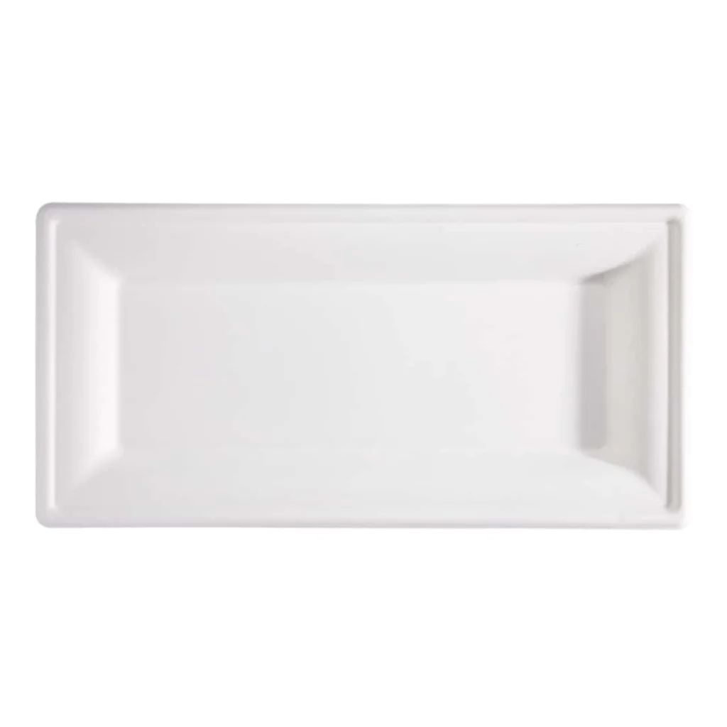 Piatti Piani in Polpa di Cellulosa 26x13 cm 50 pz SIGNORBIO