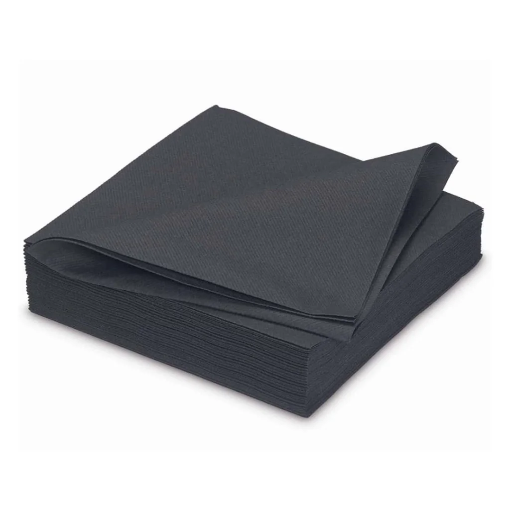Tovaglioli Light Airlaid Neri 40x40 cm RO.IAL
