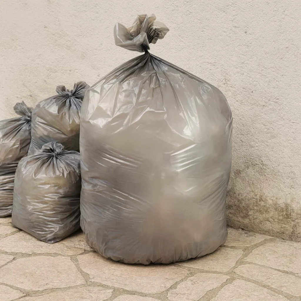 Sacchi Spazzatura Grigio Ambrato 75x90 cm 20 kg PIPEPLAST