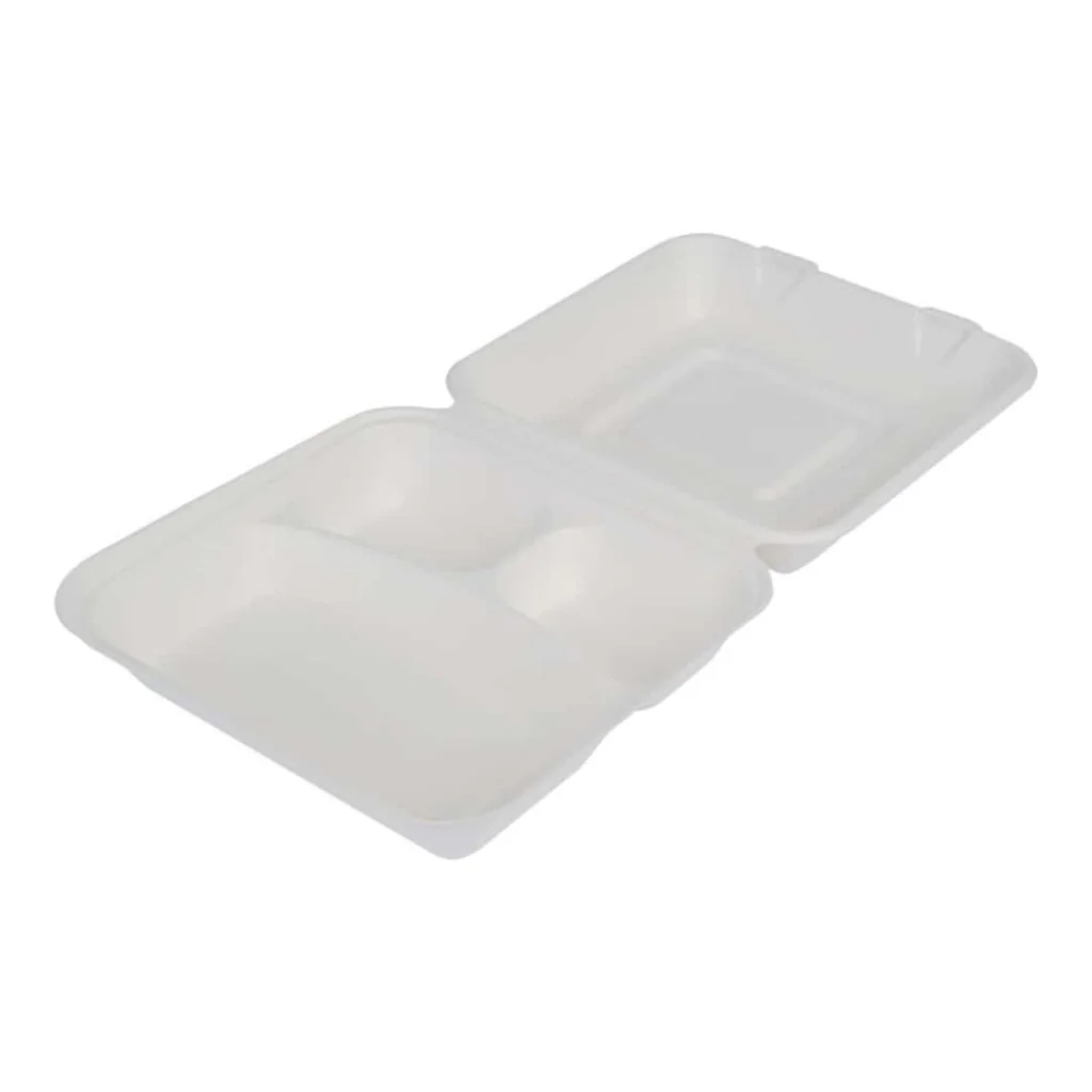 Lunch Box 3 Scomparti Polpa di Cellulosa 25 pz PAPERLYNEN