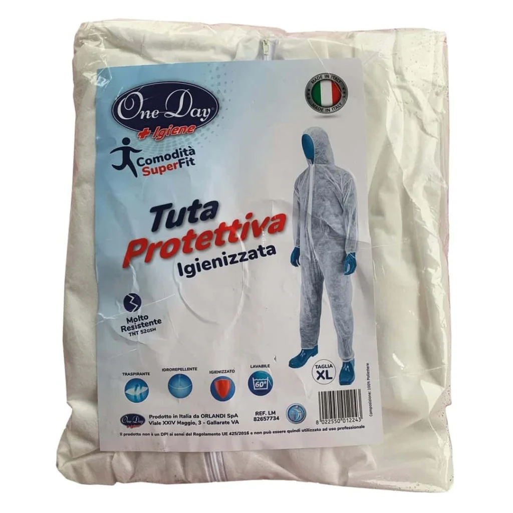 Tuta Protettiva Igienizzata One Day Bianca ORLANDI
