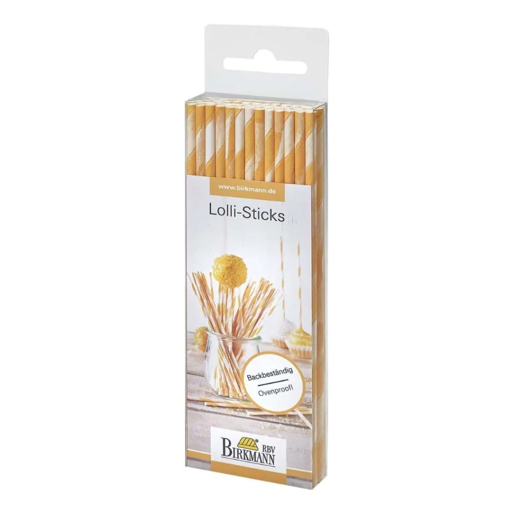 Bastoncini Cake Pops Arancioni 15 cm 48 pz 
