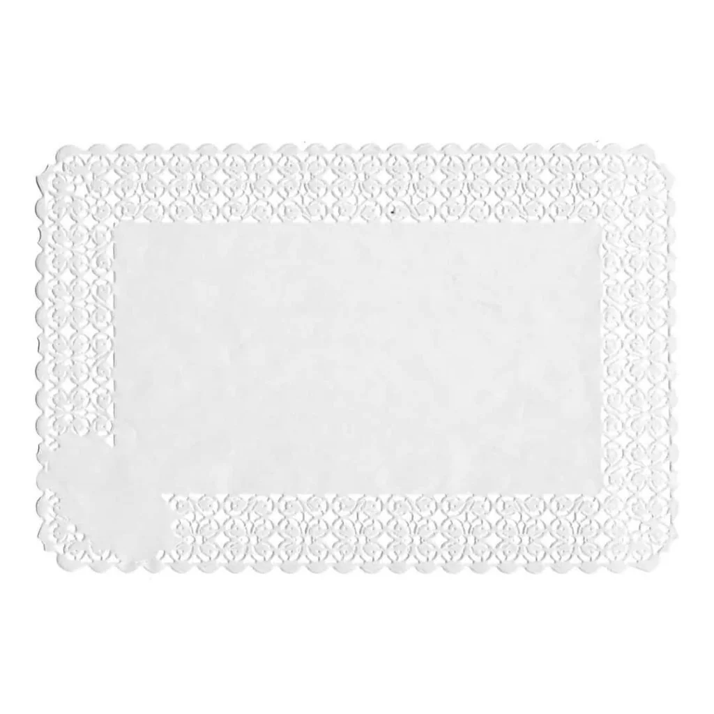Pizzi Rettangolari Smaltati Bianchi 35x45 cm 100 pz LEONE