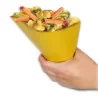 Cono Fritti Piccolo Carta Gialla 15,5x18,5 cm 500 pz IMBALLAGGI
