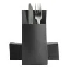 Tovaglioli Portaposate Pocket Neri 25 pz RO.IAL