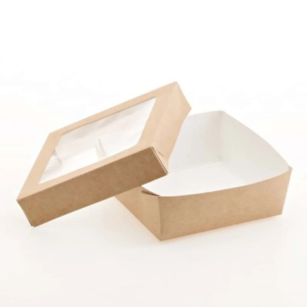 Food Box Con Finestra 14x14x5 cm 25pz LEONE
