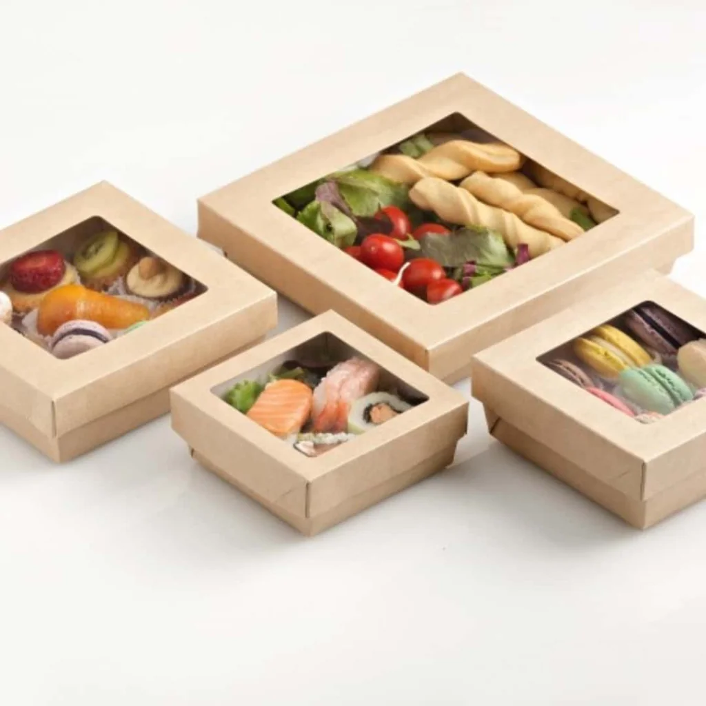 Food Box Con Finestra 14x14x5 cm 25pz LEONE
