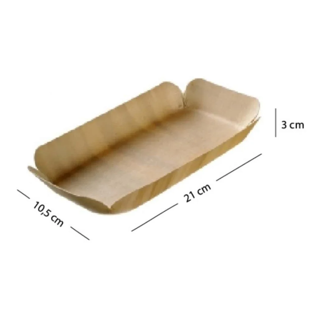 Piatto in Balsa Rettangolare 21x10,5 cm 24 pz LEONE