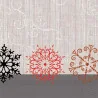 Tovaglia Spunlaid Noel Marrone 100x100 cm 5 pz VENTIDUE