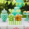 Sacchetti Festa Party Bag a Righe Verde Kiwi 10 pz DT