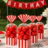 Sacchetti Festa Party Bag a Righe Rossi 10 pz DT