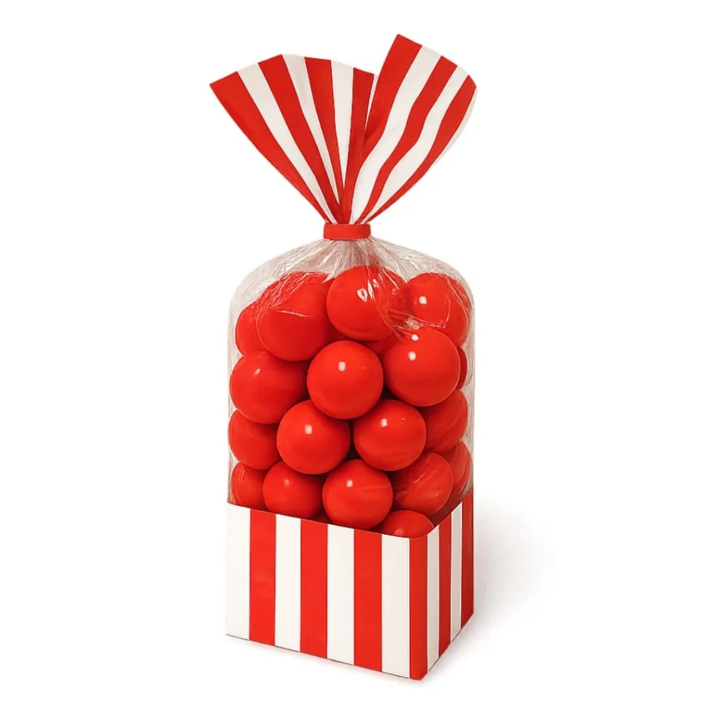 Sacchetti Festa Party Bag a Righe Rossi 10 pz DT